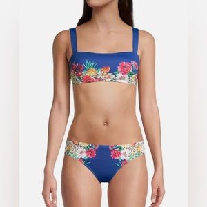 Johnny Was Fae Bandeau Top Multi Women’s Swimsuit Size XL